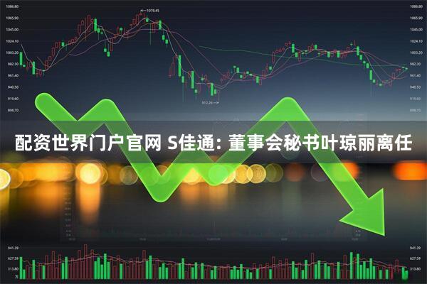配资世界门户官网 S佳通: 董事会秘书叶琼丽离任